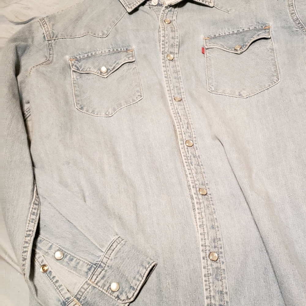 Mens Levi's Barstow Denim Long sleeve